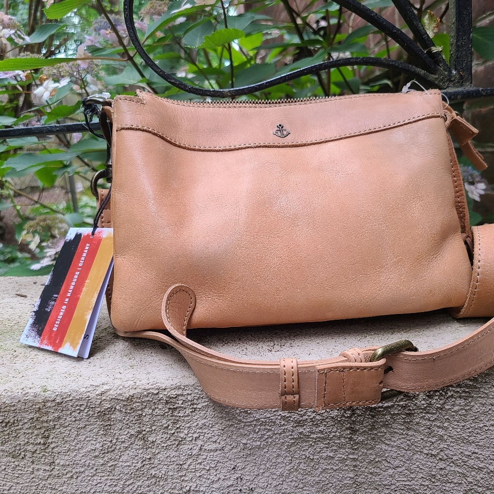 Harbour 2nd Evita Caramel Crossbody Bag NWT